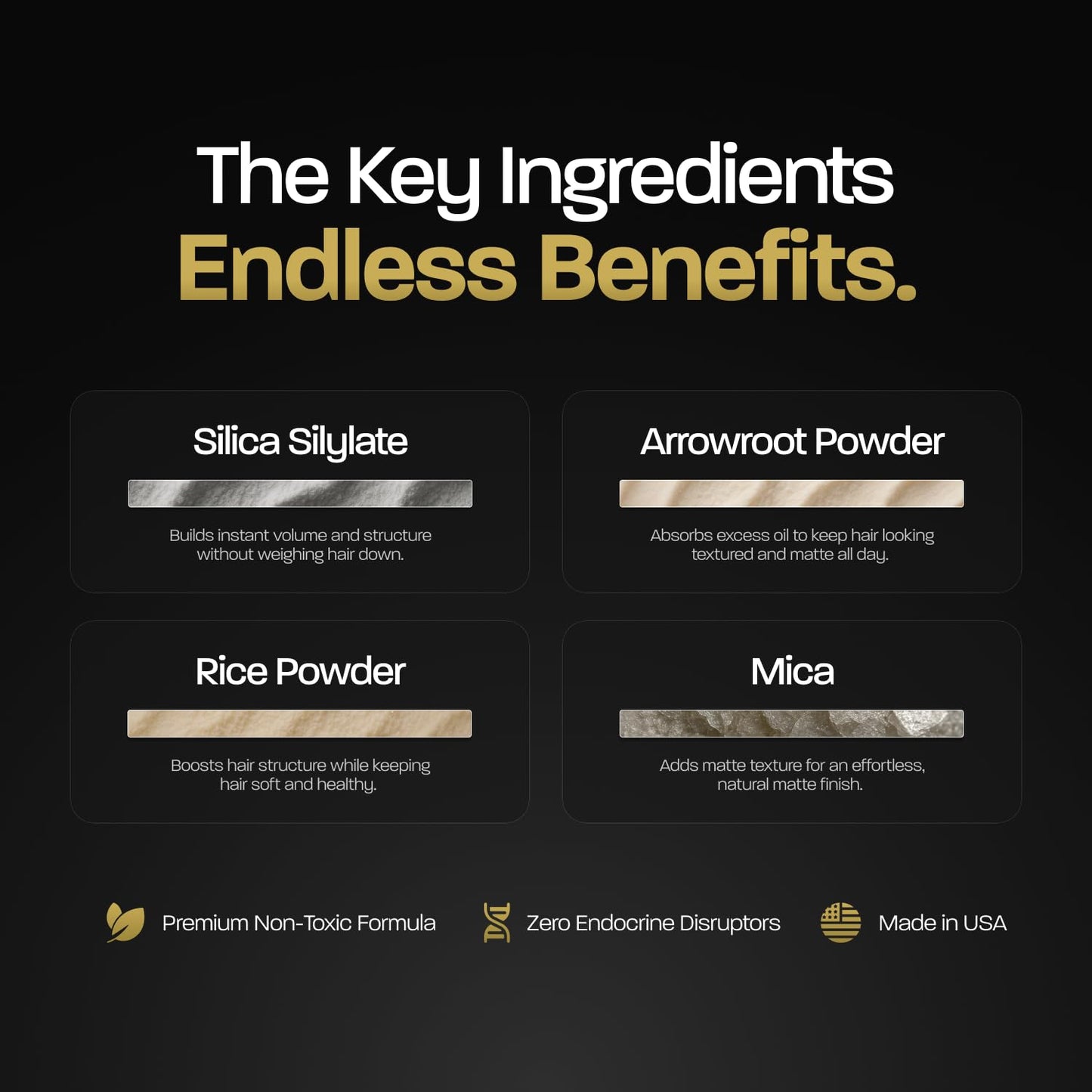 BASED Hair Texturizing Powder, Lightweight & Volumizing Hair Styling Powder with Matte Finish, Add Texture to Hair with Medium Hold, Best for Short to Medium Hair, (1.69oz Bottle, Pack of 2)