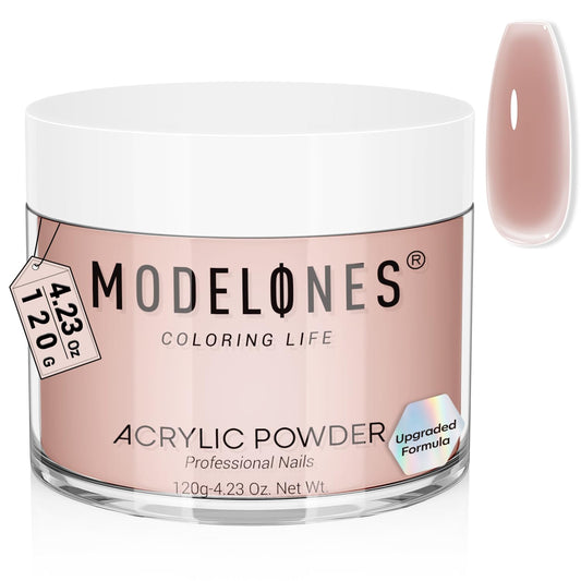 Modelones Acrylic Powder, 4.23oz Upgraded Dark Pink Nail Acrylic Powder for Nail Art 3D Carving French Nails Extensions, Non-Yellowing, Gifts for Women