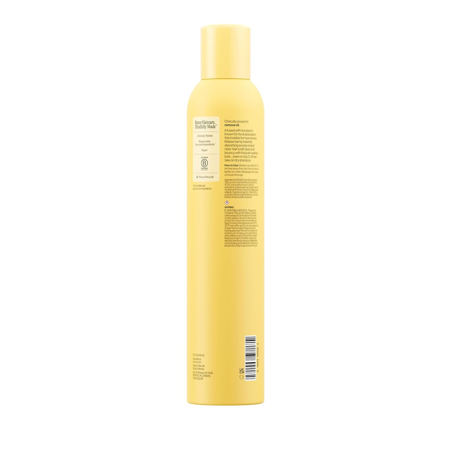 Eva NYC Invisible Dry Shampoo Spray Value Size - Oil-Absorbing, Removes Odor & No White Cast - Freshen Up Dry Shampoo For Women - For Light, Dark + Oily Hair - Warm Vanilla Scent - 7.3 oz