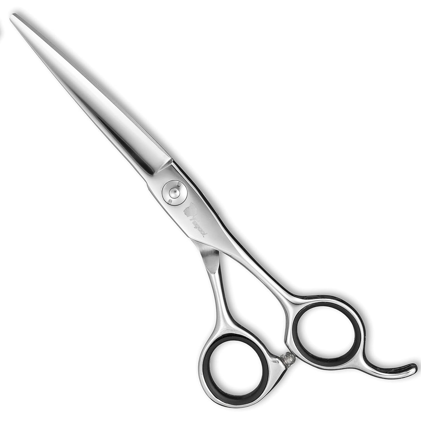 Professional Hair Scissors 6 Inch Off Set with Extremely Sharp Blades, 440C Steel Hair Cutting Scissors, Durable, Smooth Motion & Fine Cut, Barber Scissors with Elegant Sheath, Cleaning Leather & Key