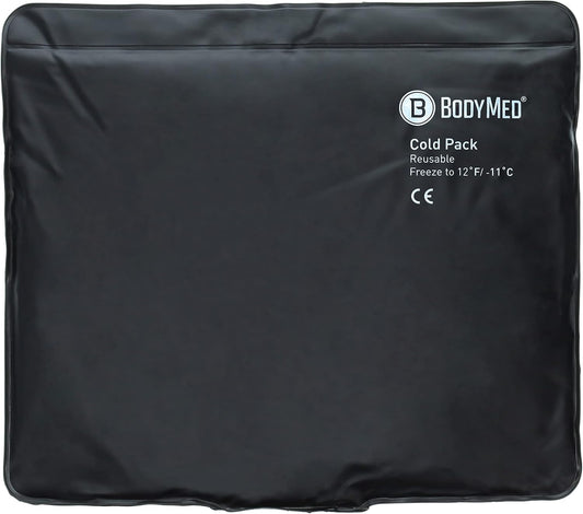 BodyMed Heavy Duty Reusable Urethane Ice Pack for Knee, Arm, Elbow, Shoulder, Back - Professional Grade Cold Therapy for Injuries, Aches, Swelling, Bruises, Sprains - 14 in. x 12 in. (Standard)