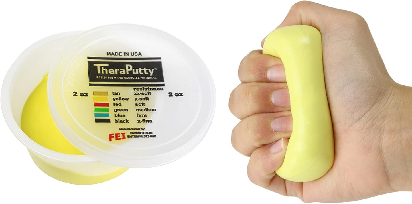 CanDo 10-0900 TheraPutty Standard Hand Exercise Putty, X-SOFT, 2oz
