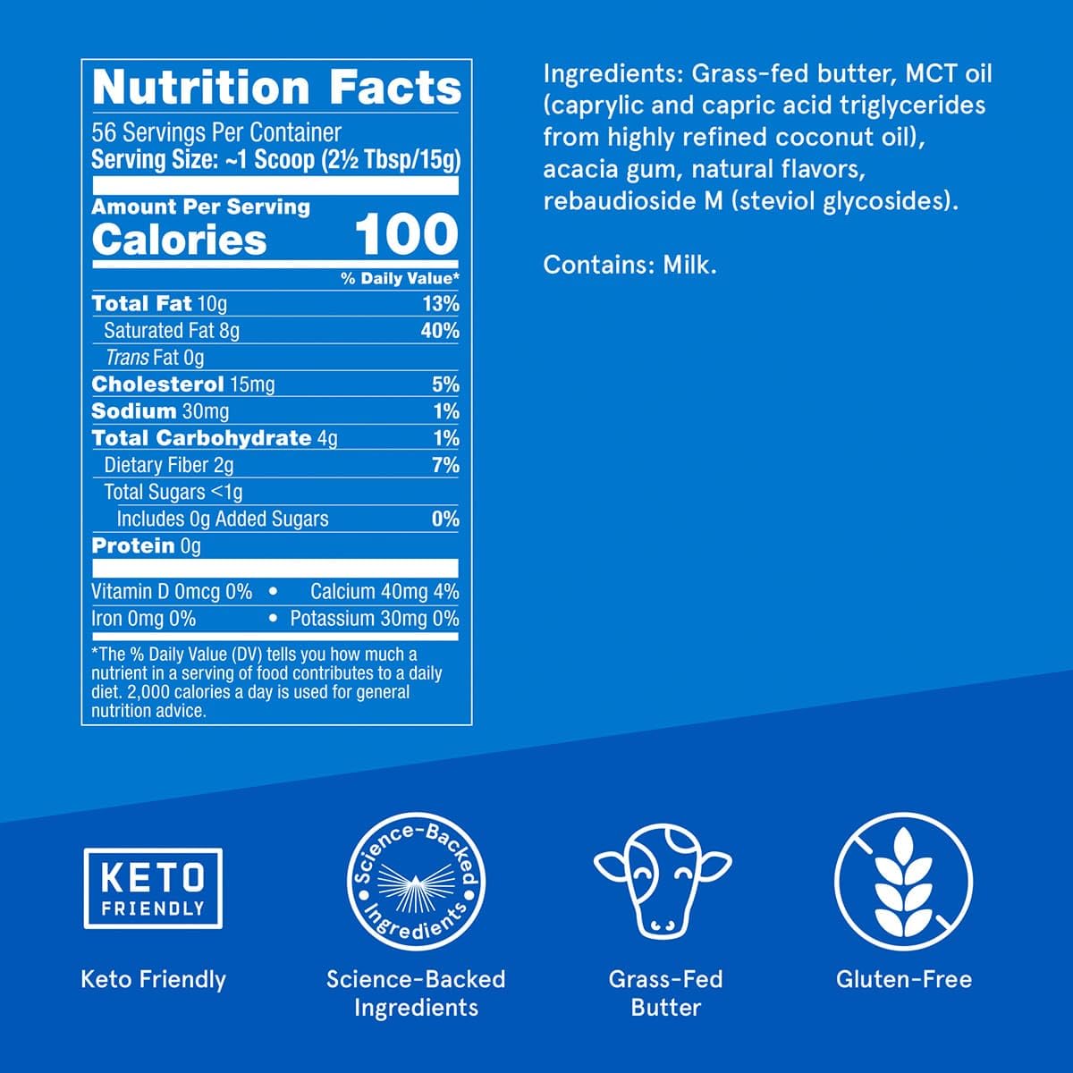 Bulletproof French Vanilla Creamer, 29.6 Ounces, Keto Coffee Creamer with MCT Oil and Grass-Fed Butter, Value Offering, Packaging May Vary…