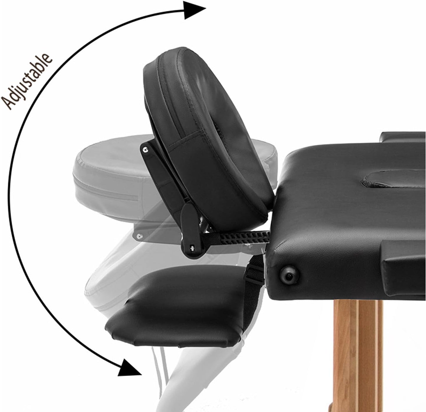 Universal Massage Table Face Cradle & Cushion, Adjustable Massage Chair Spa Bed Headrest & Face Pillow Support, Elastic Memory Foam Face Pillow Set Massage Table Accessories Massage Equipment