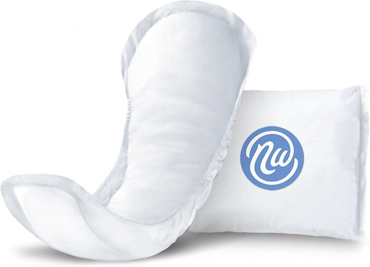 Nexwear Incontinence Pads for Women, Skin-Safe Design, Maximum Absorbency, Disposable, 12 in, 30 Count, 3 Packs, 90 Total