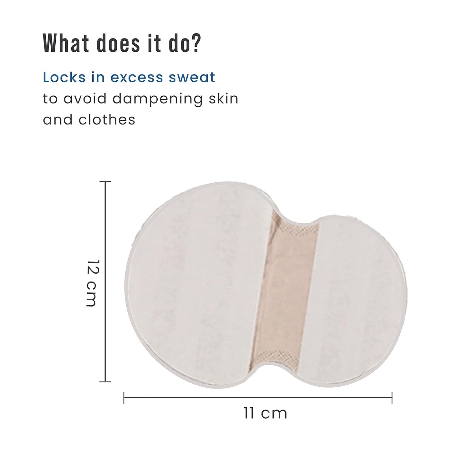 Sirona Disposable Underarm Sweat Pads for Men and Women - 12 Pads (Pack of 2) | Peel-Off | Stain Proof | Anti Perspiration