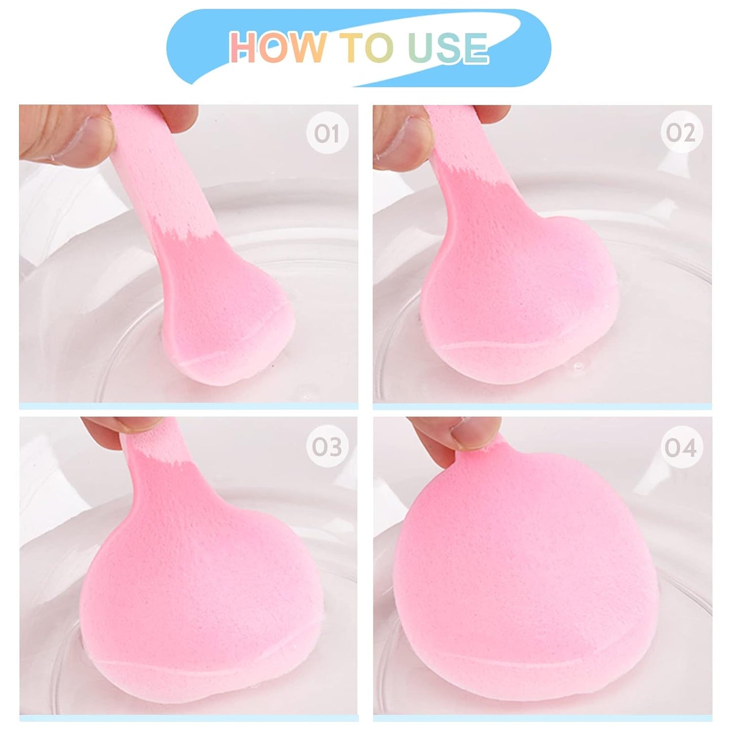 120 Pieces Facial Sponge Compressed,Professional Makeup Removal Sponge,Round Face Cleaning Sponge for Spa,Exfoliating,Mask(Yellow,Pink,Blue)