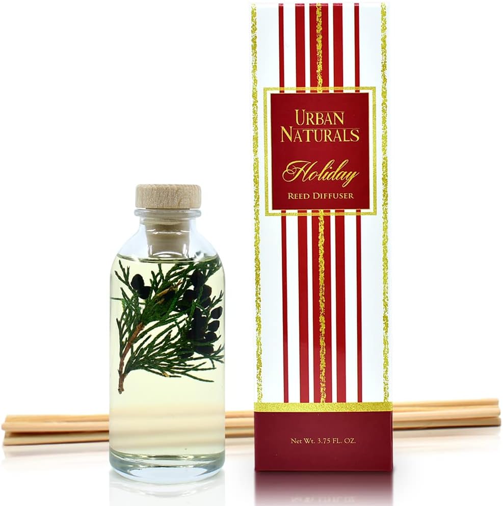 Urban Naturals Holiday Cranberry & Pine Holiday Wreath Reed Diffuser Set with Real Botanicals Idea for The Home. Great Deal!