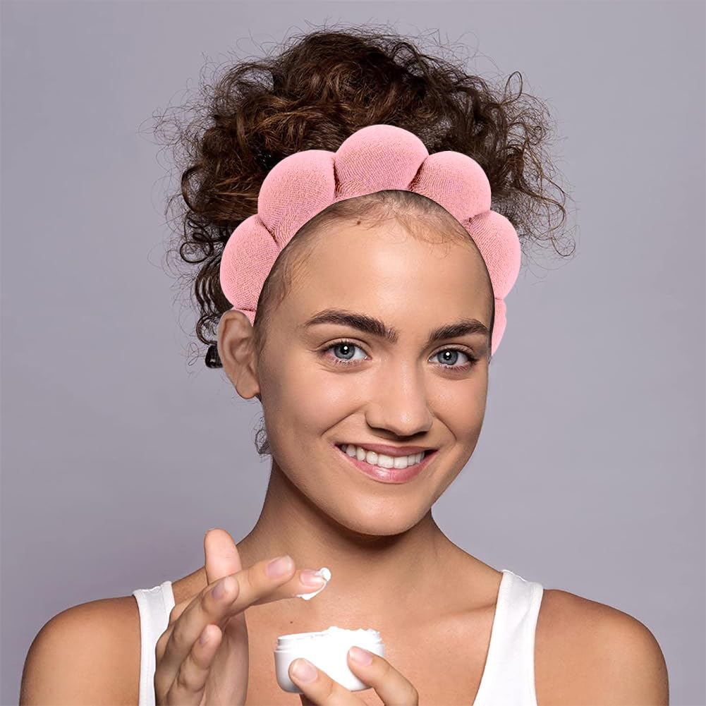 Spa Headbands for Washing Face or Facial, Makeup Headband, Skincare Headbands, Terry Cloth Headband Face Wash Puffy Headband, Mask, Skin Treatment