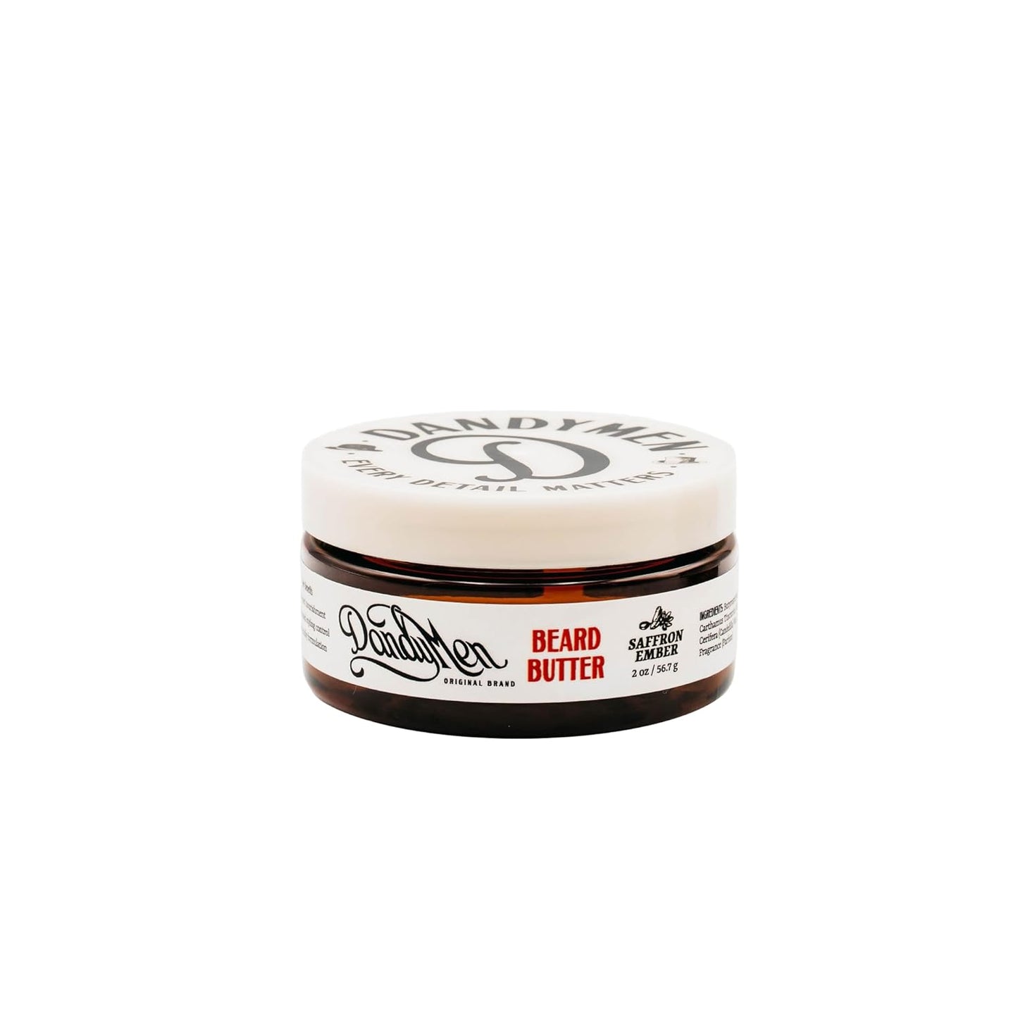 Beard Butter – Deep Hydration and Styling Control with Shea Butter & Argan Oil – Bold Saffron Ember Scent – 2 oz