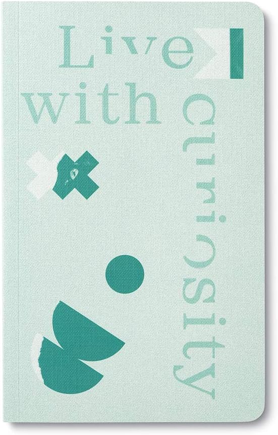 Compendium Softcover Journal - Live with Curiosity – A Write Now Journal with 128 Lined Pages, 5″W x 8″H