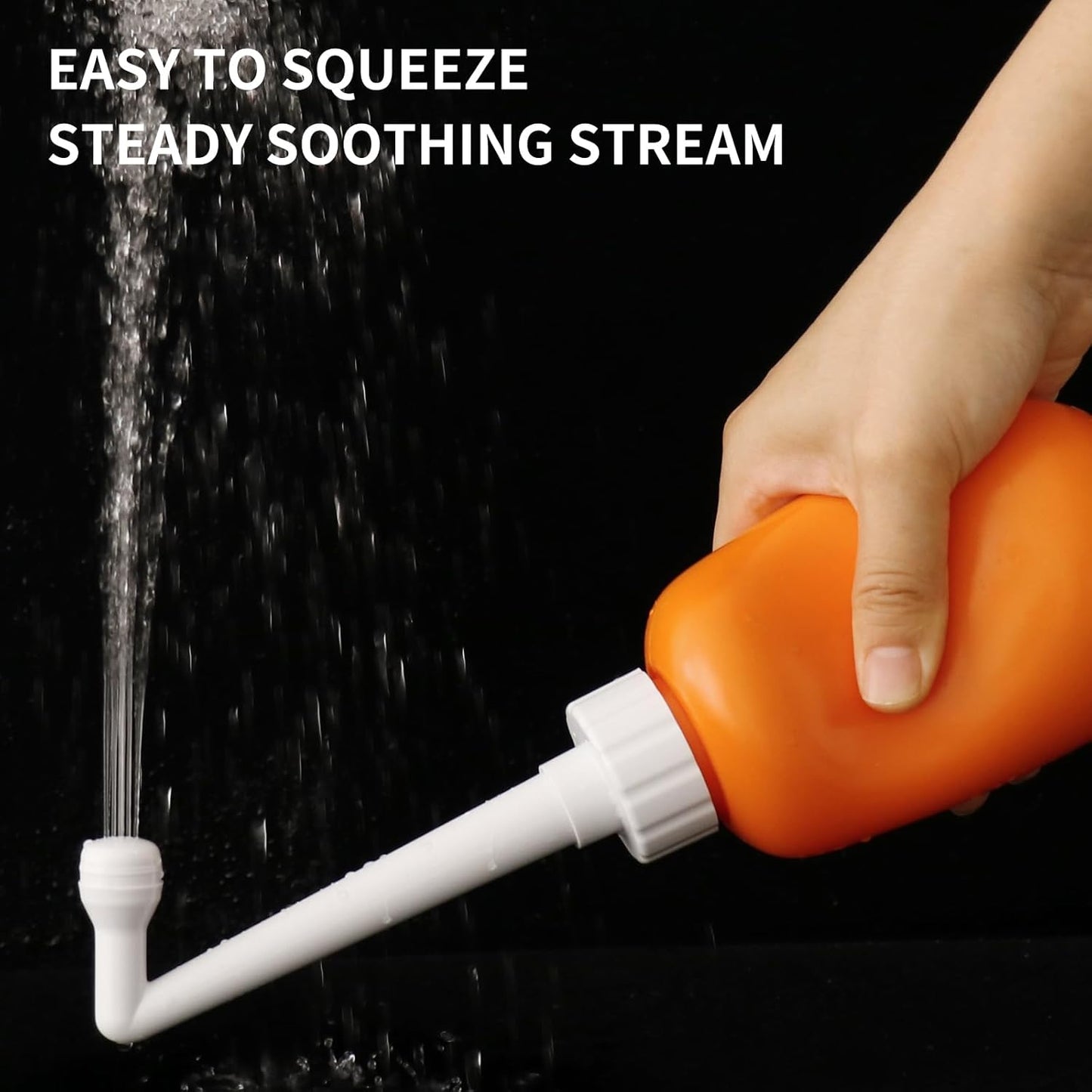 Peri Bottle for Postpartum Care, for Postpartum Essentials, Feminine Care Orange