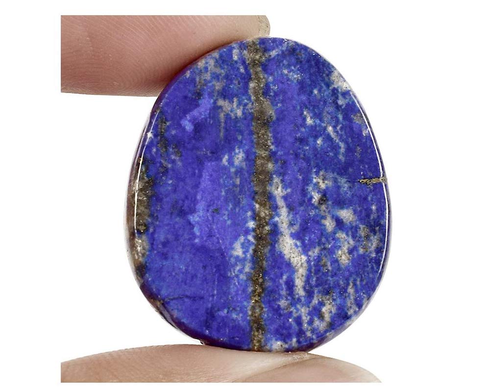 7 Pieces Natural Lapis Lazuli Healing Crystal Massage Stones Set for Professional or Home Spa (Lapis Lazuli)