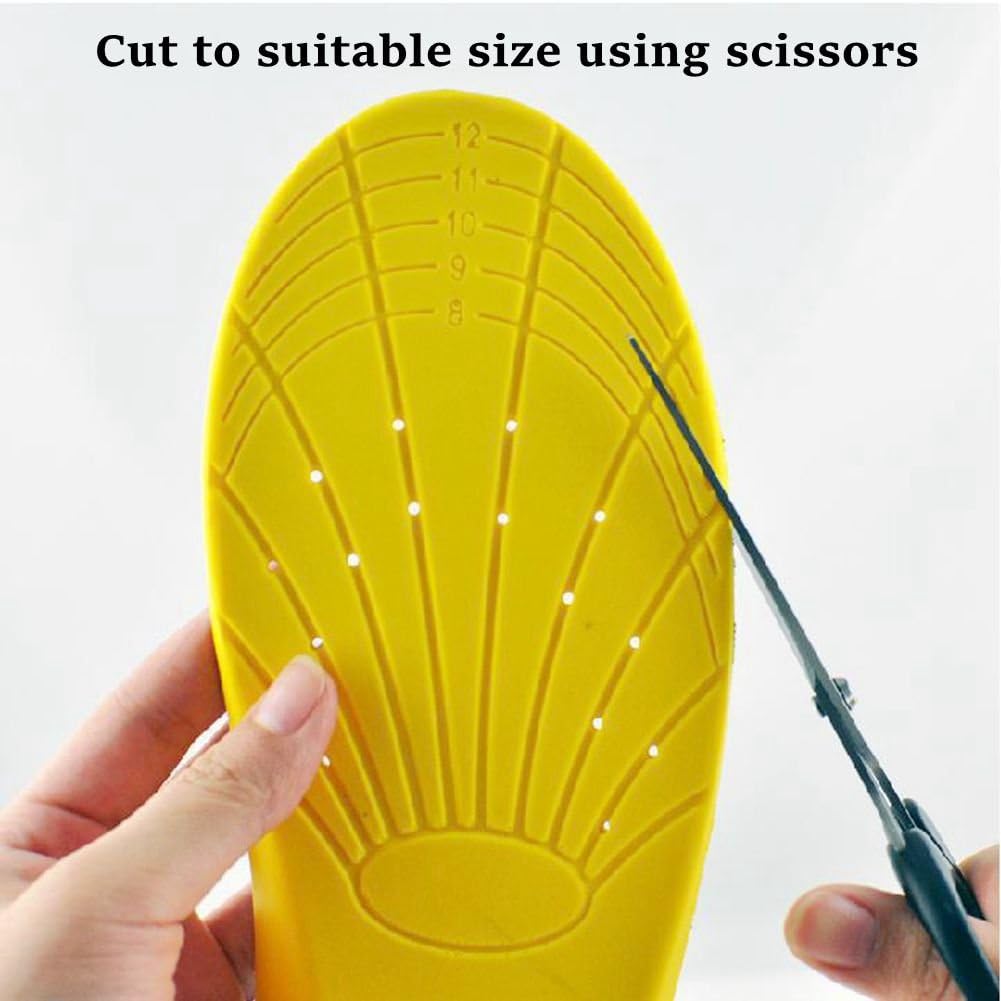 Shoe Insoles, Memory Foam Insoles, Providing Excellent Shock Absorption and Cushioning for Feet Relief, Comfortable Insoles for Men and Women for Everyday Use, L [US M: 9.5-12.5/W: 10.5-13.5]