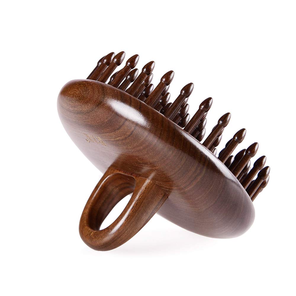 TAN MUJIANG Massage Hair Comb Hair Brush Round Shape (Round Shape Hair Comb)