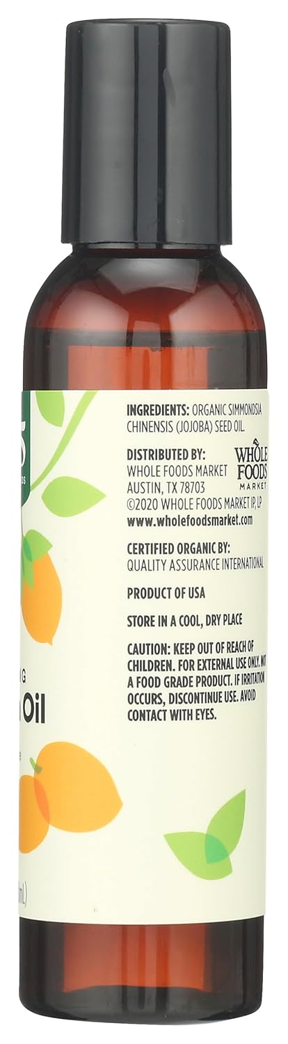 365 by Whole Foods Market, Organic Fortifying Jojoba Oil, Skin & Hair Care, 4 Fl Oz