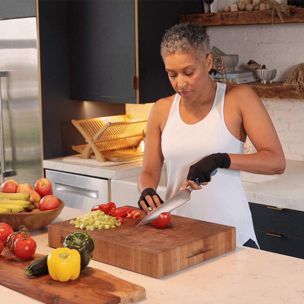 Copper Compression Arthritis Gloves | Fingerless Arthritis Carpal Tunnel Pain Relief Gloves For Men & Women | Hand Support Wrist Brace For Rheumatoid, Tendonitis, Swelling, Crocheting 2 Pairs Black S