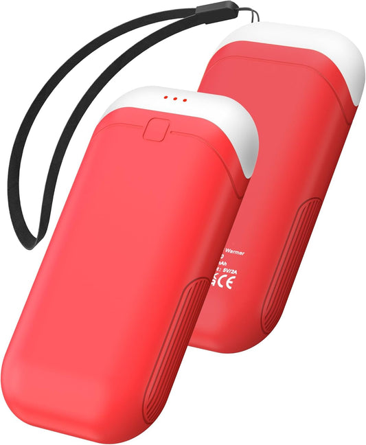 Hand Warmers Rechargeable [Double-Sided Heating] [Equipped with Heat-conducting Silicone][Shockproof] Suitable Skiing for Golf Hunting Hiking Outdoor Camping