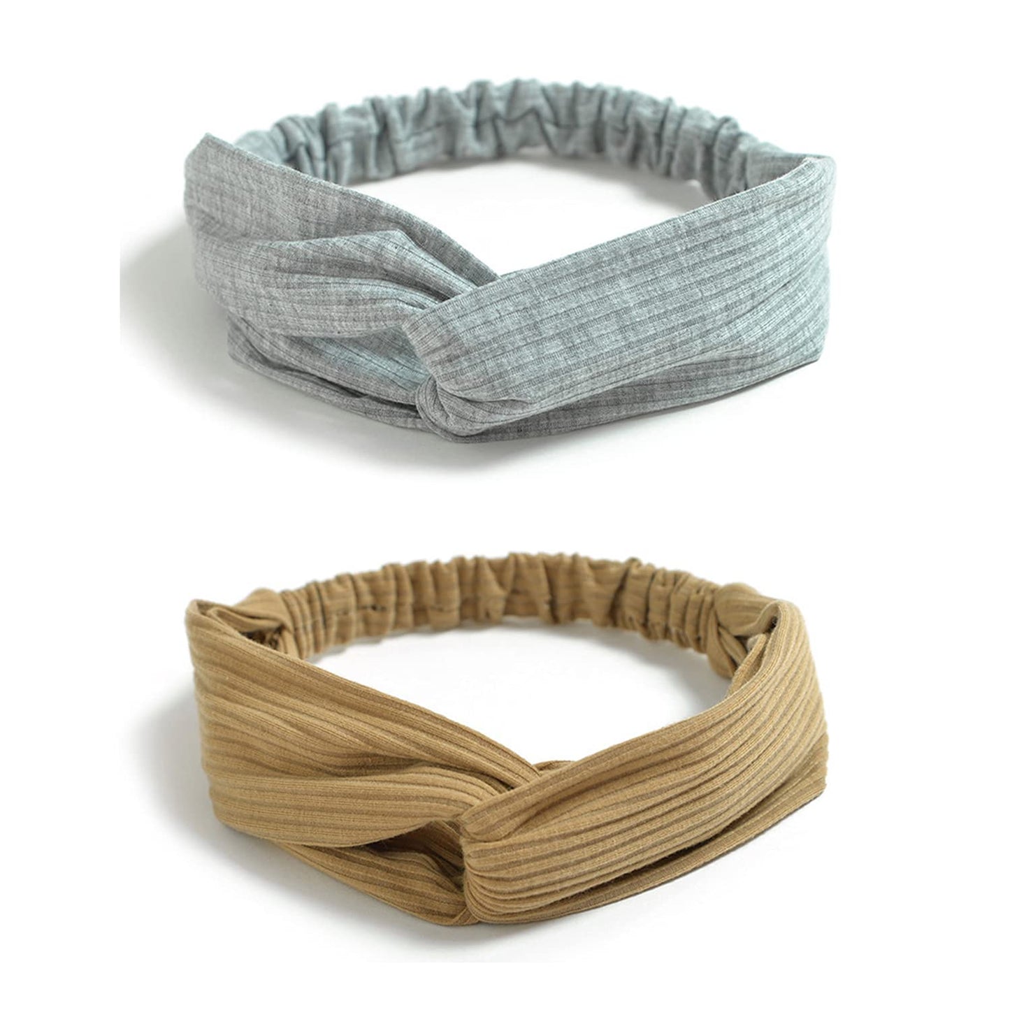 DRESHOW 10 Pack Boho Headbands for Women Girls Elastic Back Criss Cross Hair Band Twisted Head Wrap Solid Hair Accessories