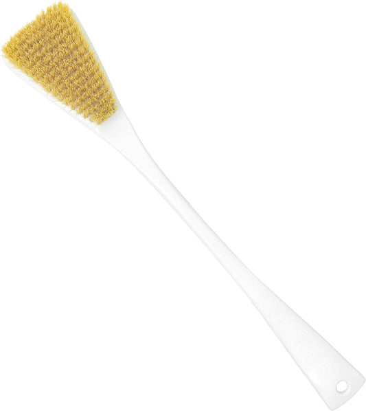Fuller Brush Exfoliator & Scrub Body Brush - 16-inch Contoured Handle with Polyester Bristles - an All-Over Reach Including Back, Neck, Shoulders & Feet - Soft, Durable & Gentle on Your Skin