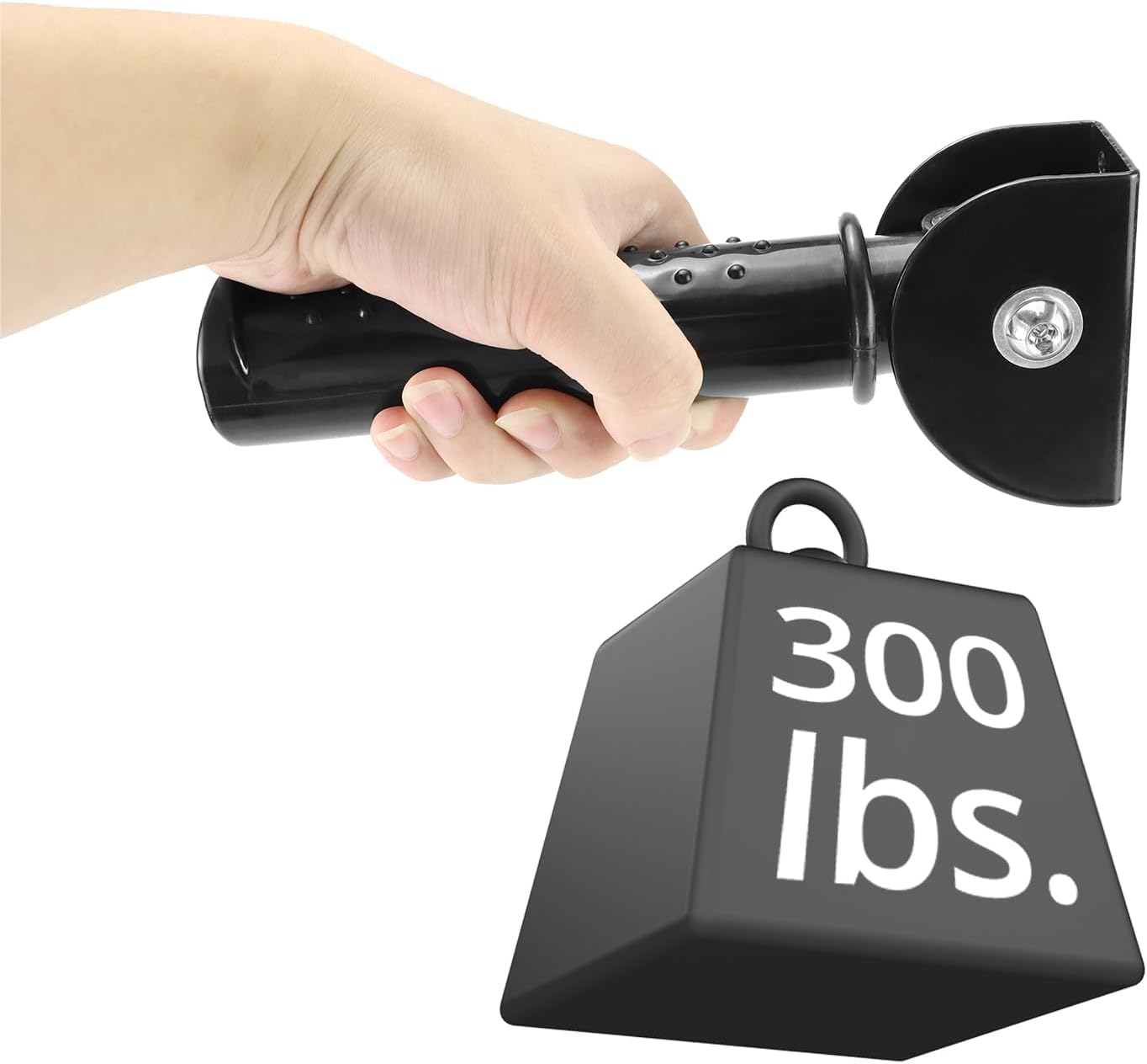 QWORK 2 Pack Folding Grab Bars for Stairs & Doorways, Flip-Up Assist Handle for Seniors, Handicap, Limited Mobility, Door Assistant Support Grip Handle, 300 lbs Capacity, Doorway Stair Assist Grab Bar