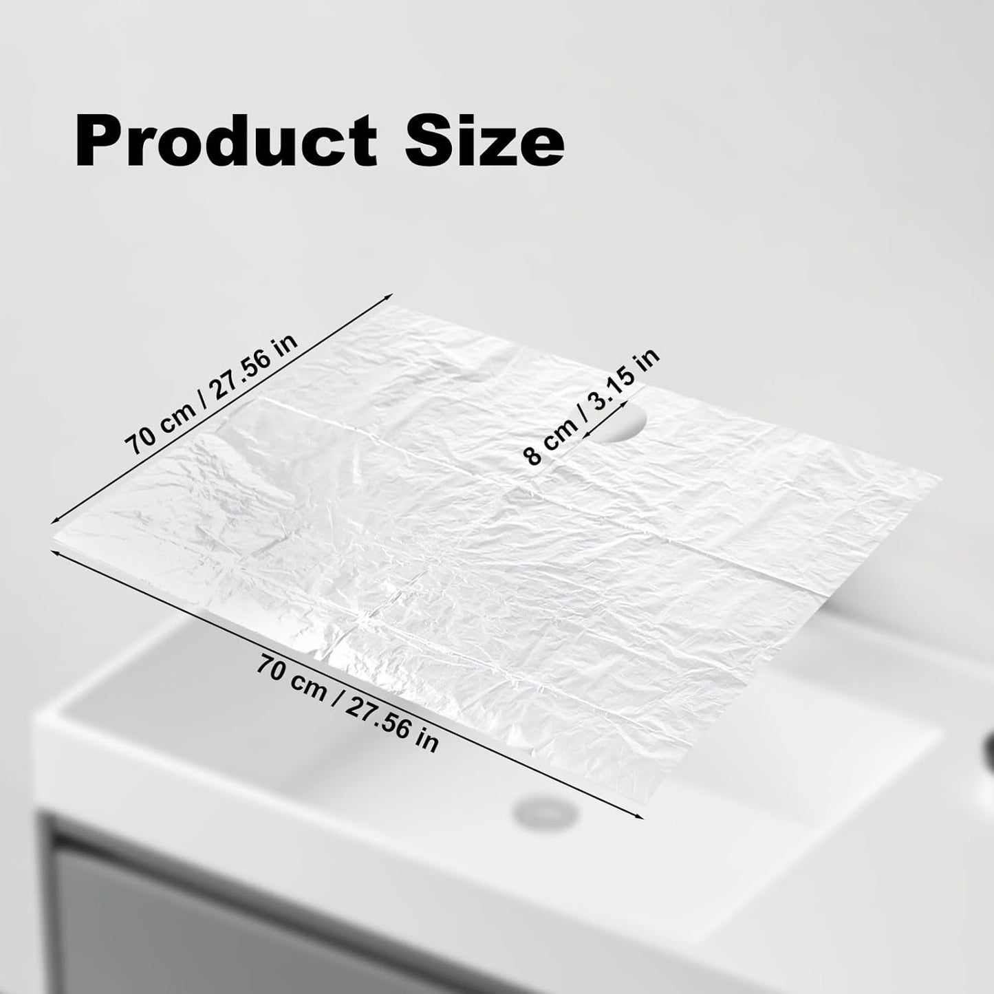 Beard Hair Catcher for Sink Beard Bib Disposable Beard Catcher for Shaving Sink Cover for Shaving & Trimming Clear Stop Worrying About Cleaning (Clear 50 PCS)