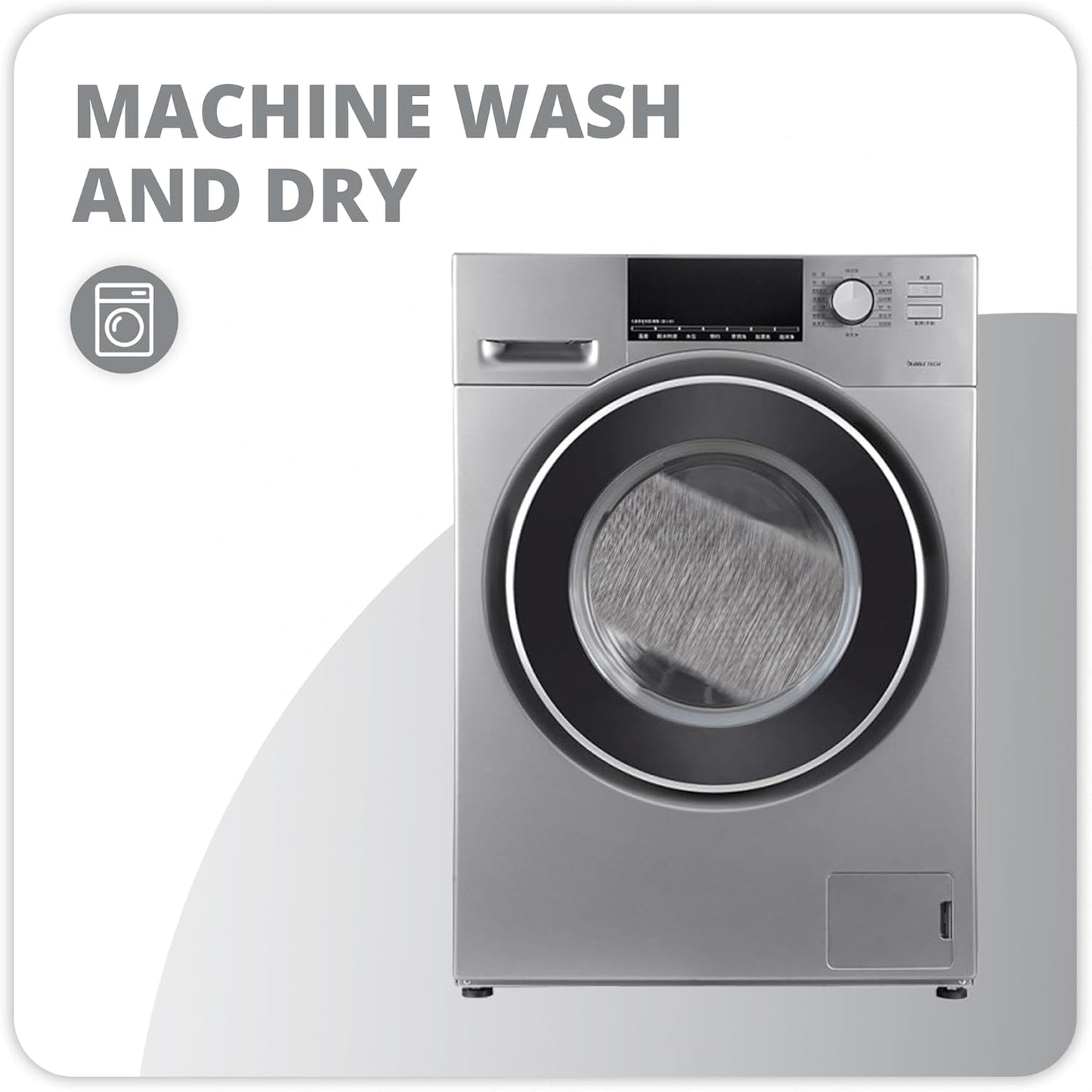 Toilet Rugs U Shaped Bathroom Rug,Machine Washable Non Slip Quick Dry Super Absorbent Ultra Thin Toilet Mats for Bathroom Toilet.Grey,1'8"x2'(20x24inch)