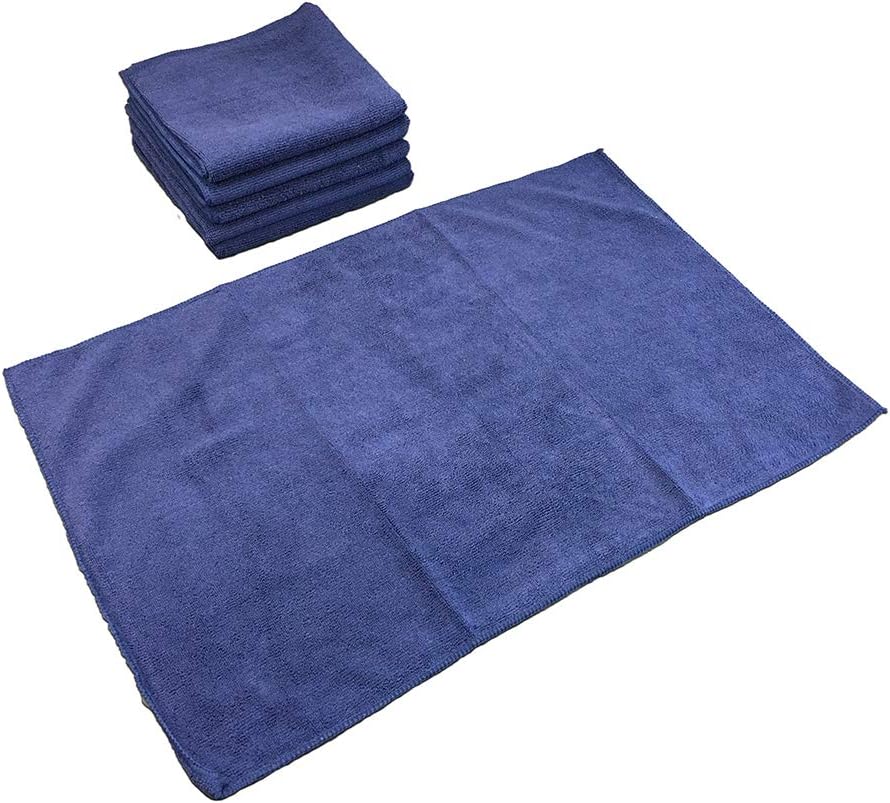 Arkwright Microfiber Gym Towel - Bulk Case of 180 - Super Soft, Quick Dry Workout Sweat Towels, 300 GSM Lightweight & Absorbent for Sports, Working Out, Yoga, and Spa, 16 x 27 in, Navy