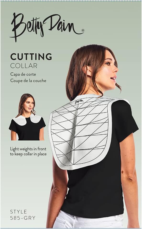 Betty Dain Hair Cutting Guide Collar, Angular and Straight Cutting Guidelines, Weighted, Non-slip, Waterproof Rubber Material