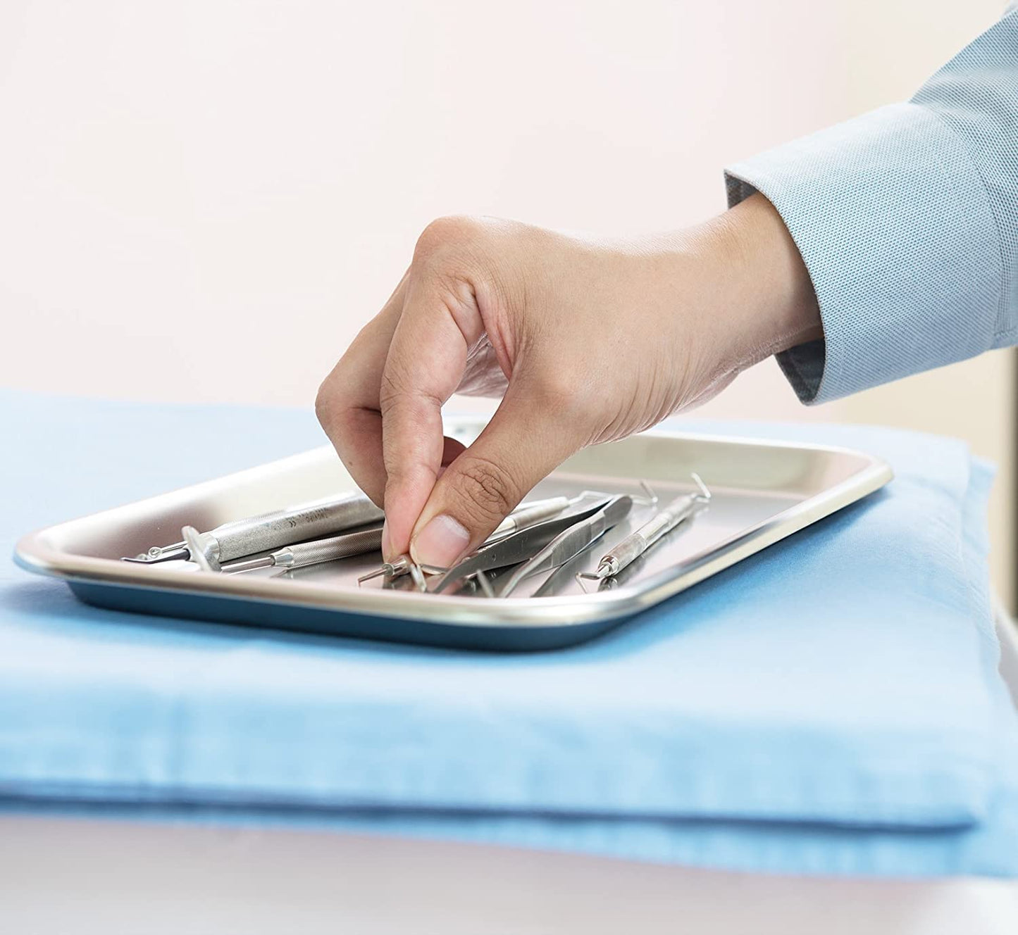 Utopia Care Professional Dental Tartar Scraper Tool, Dental Pick, 6.5 Inch Double Ended Tartar Remover for Teeth, Plaque Remover, Tooth Scraper, Silver, Pack of 10