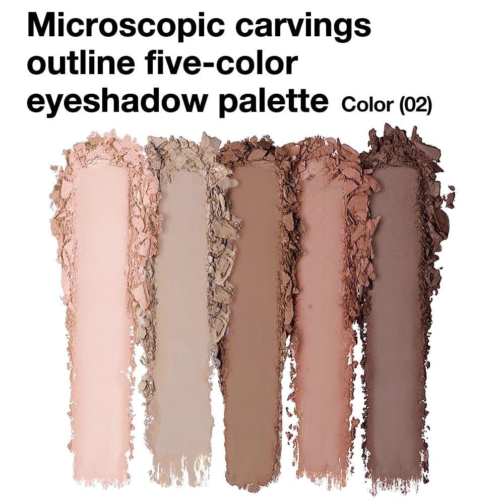 5 Colors Matte Nude Eyeshadow Makeup Palette, Nude Pink Brown Taupe Neutral Matte Smokey Cream Mini Eye Shadow Palette Makeup for Older Women Blue Green Eyes, Contour Make up Palettes sombras de ojos