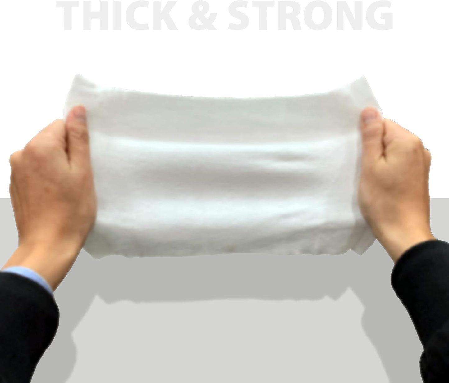 Shower Solution Ultra Thick Rinse Free Bathing Wipes for Post Workouts, Camping, Backpacking, Outdoors and Hiking, Extra Large 10 Wipes Pack