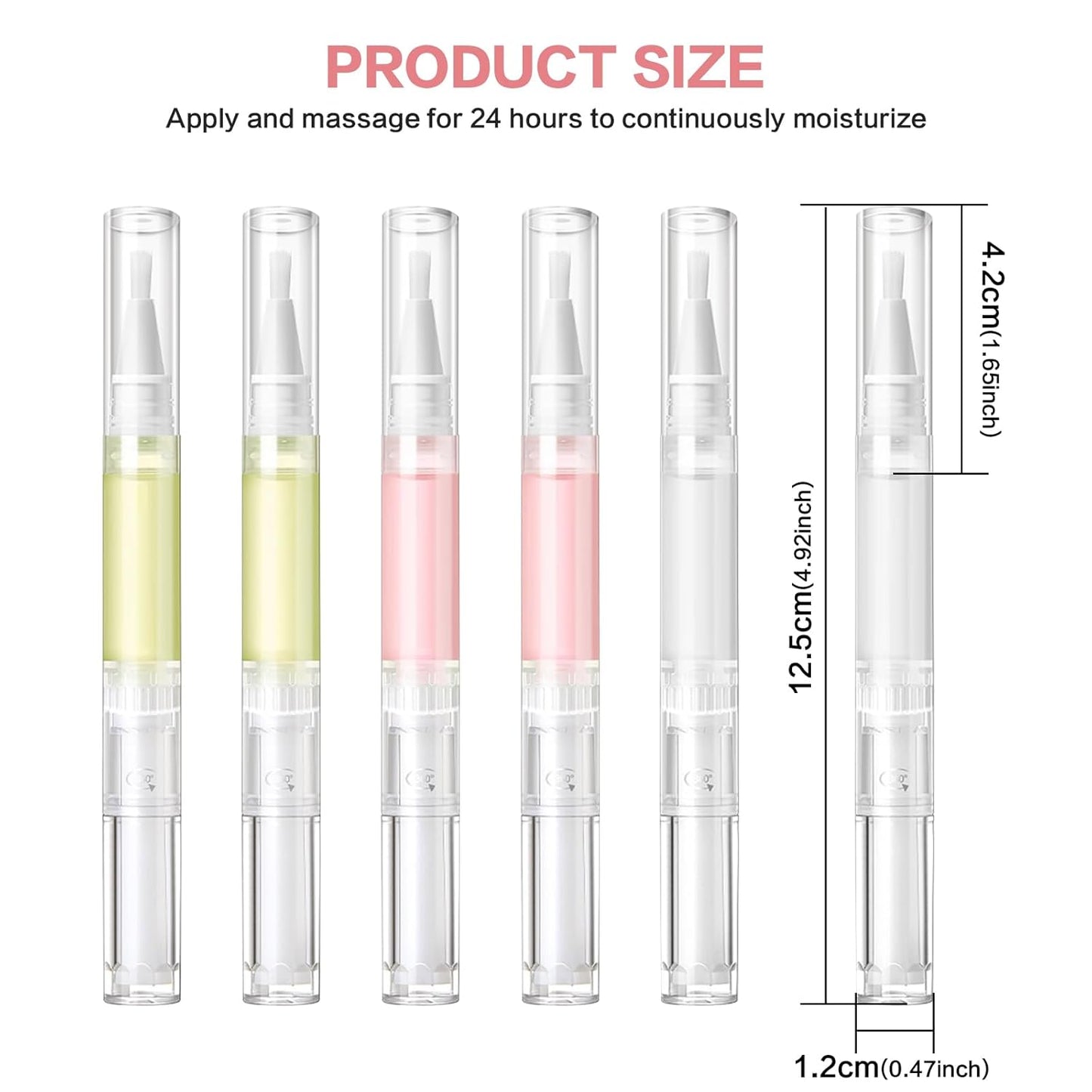 Radiant Nail Growth Oil, Nail Strengthener, Cuticle Oil for Nails, Moisturize Strengthen Nail Care Oil, Finger Edge Manicure Nourishing Pen, Anti-hangbnail removal, Nail Skin Edge Care (Lemon)