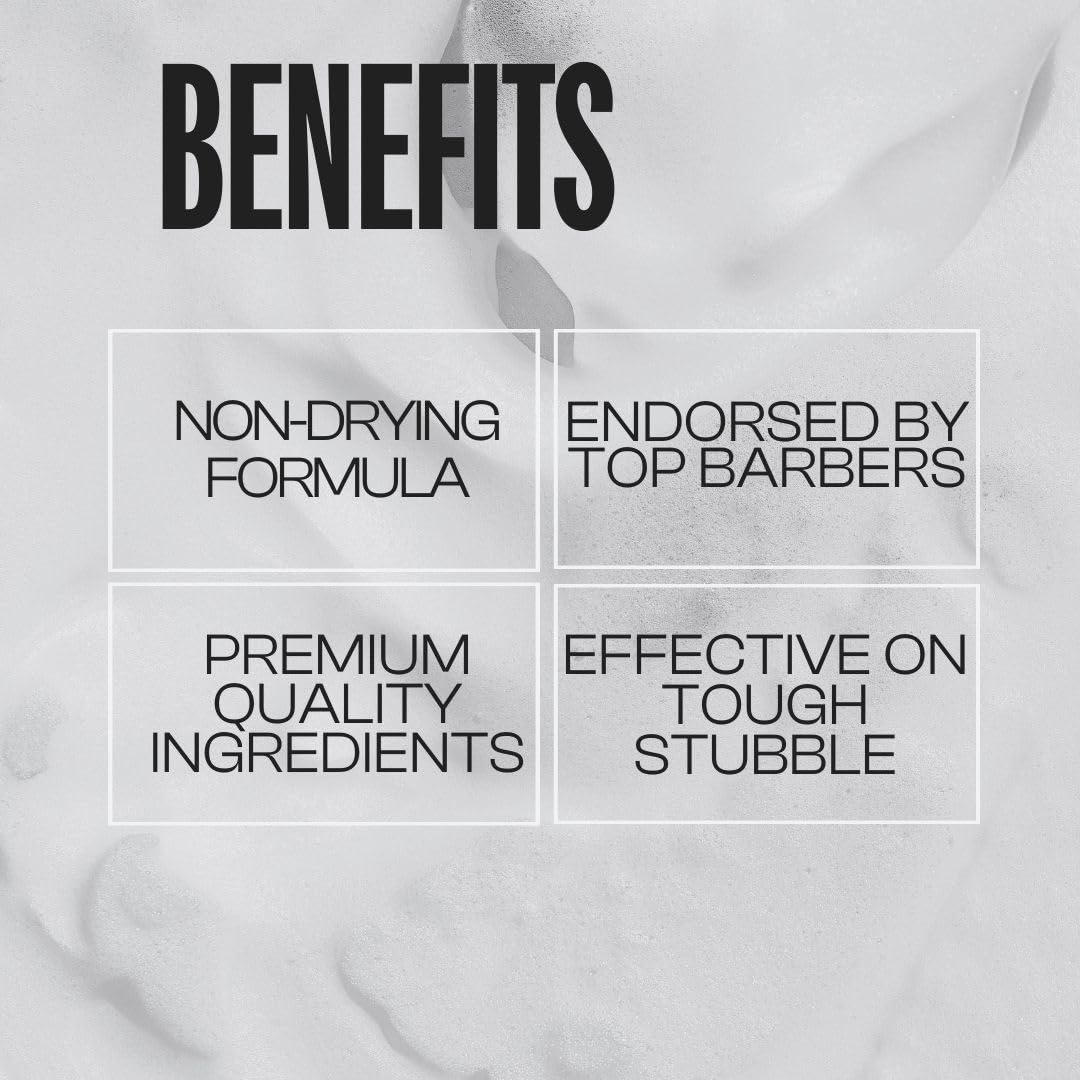 Men Rock Shave Cream - Sicilian Lime - Mens Shaving Cream - Moisturizing Shaving Foam for Men - Non-Drying Formula - Cruelty-Free - 3.5 oz