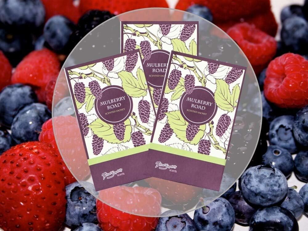 Mulberry Road Scented Sachets Pack of 6, Spring and Summer - Long-Lasting Scented Bags, Home Fragrance, Air Freshener & Deodorizer for Closet, Room, Drawer, or Cars, Made in USA