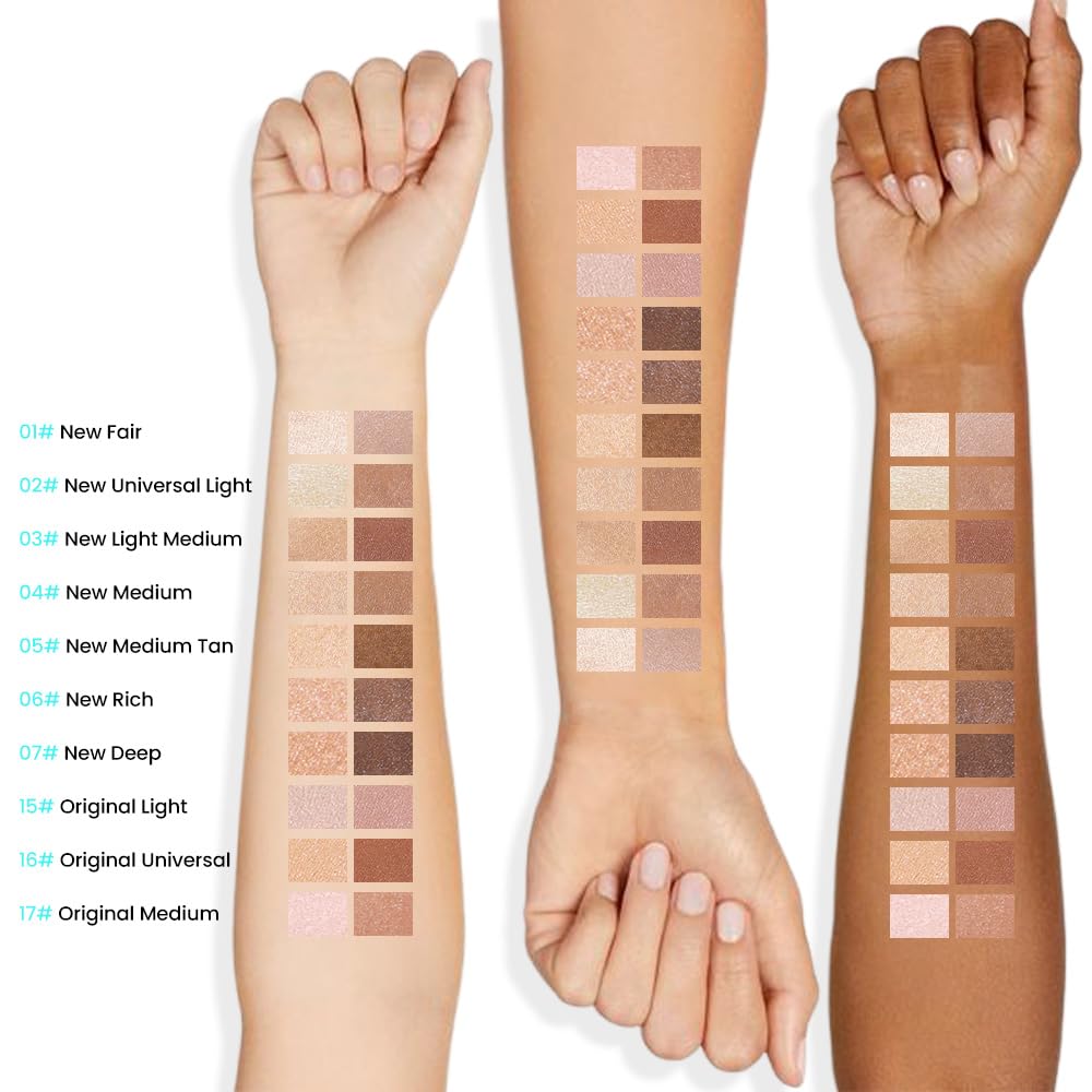 evpct 2in1 Face Shaping & Contouring Stick Cream Contour Concealer Bronzer Stick Makeup Kit for Beginner Face Highlighter Makeup Stick contorno maquillaje de maquillaje profesional,NEW Light Medium