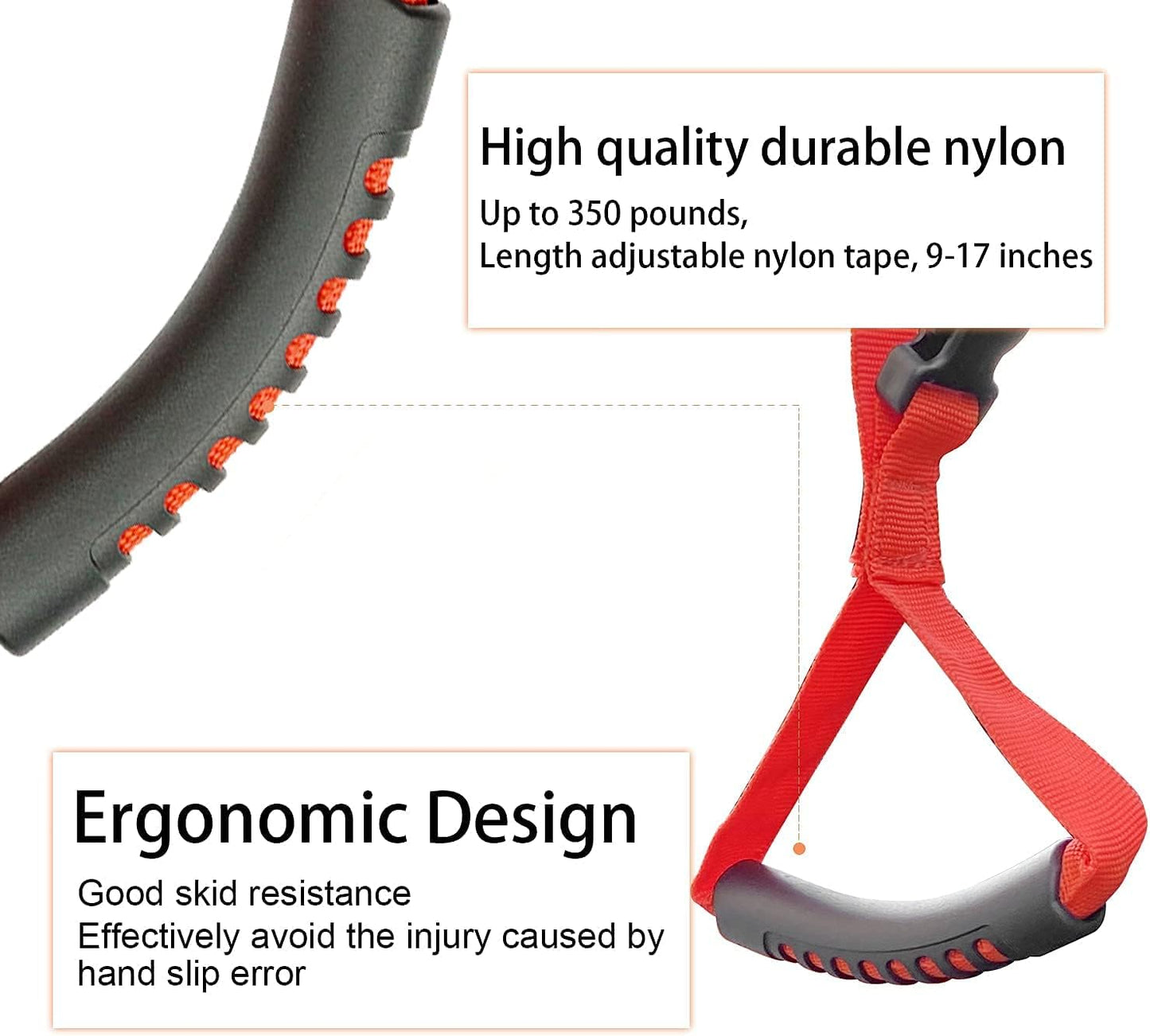 Bentolin Hand Handle Adjustable Standing Safety Handle Suitable for Elderly and Assistance- Disability Help (Red)