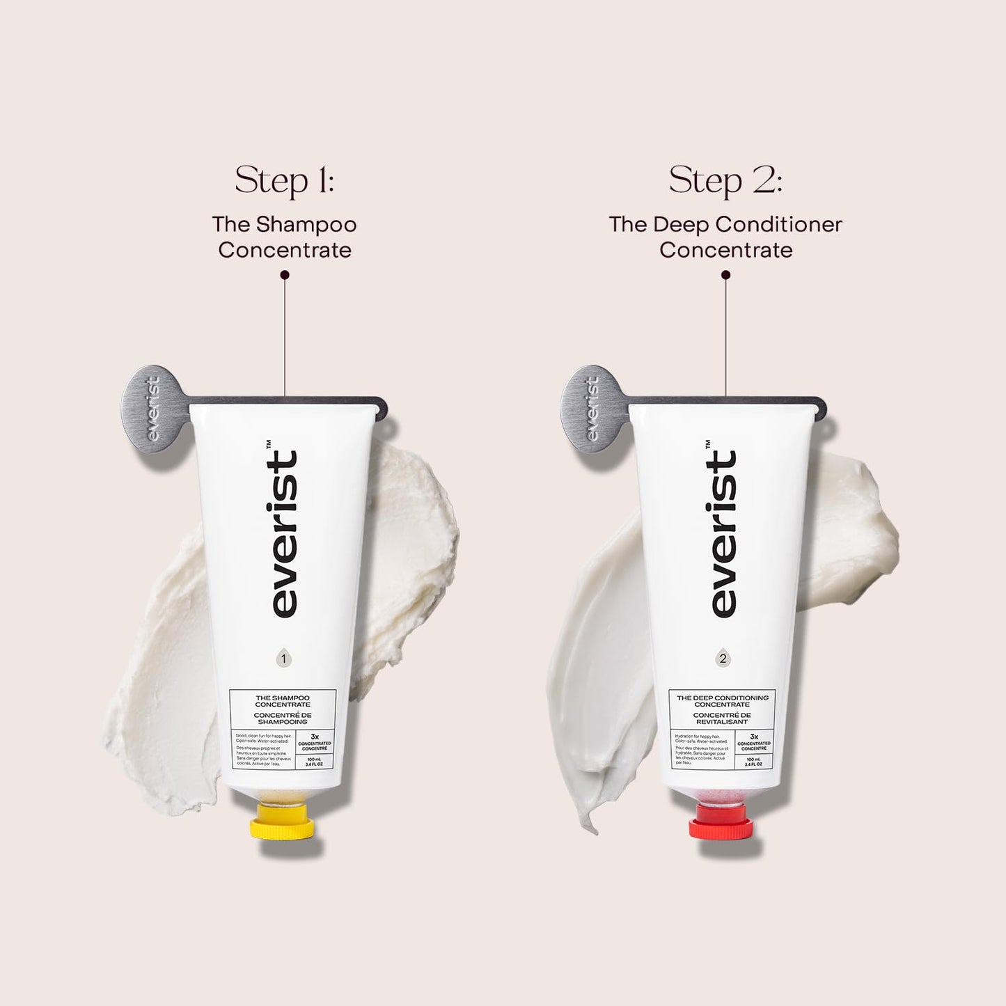 Everist The Shampoo Concentrate – Waterless Bond-Repair Cream Shampoo for All Hair Types – Glycerin & Aloe Hydration with Rosemary & Peppermint – Plant-Based, Vegan, Color-Safe - 3.4 fl oz