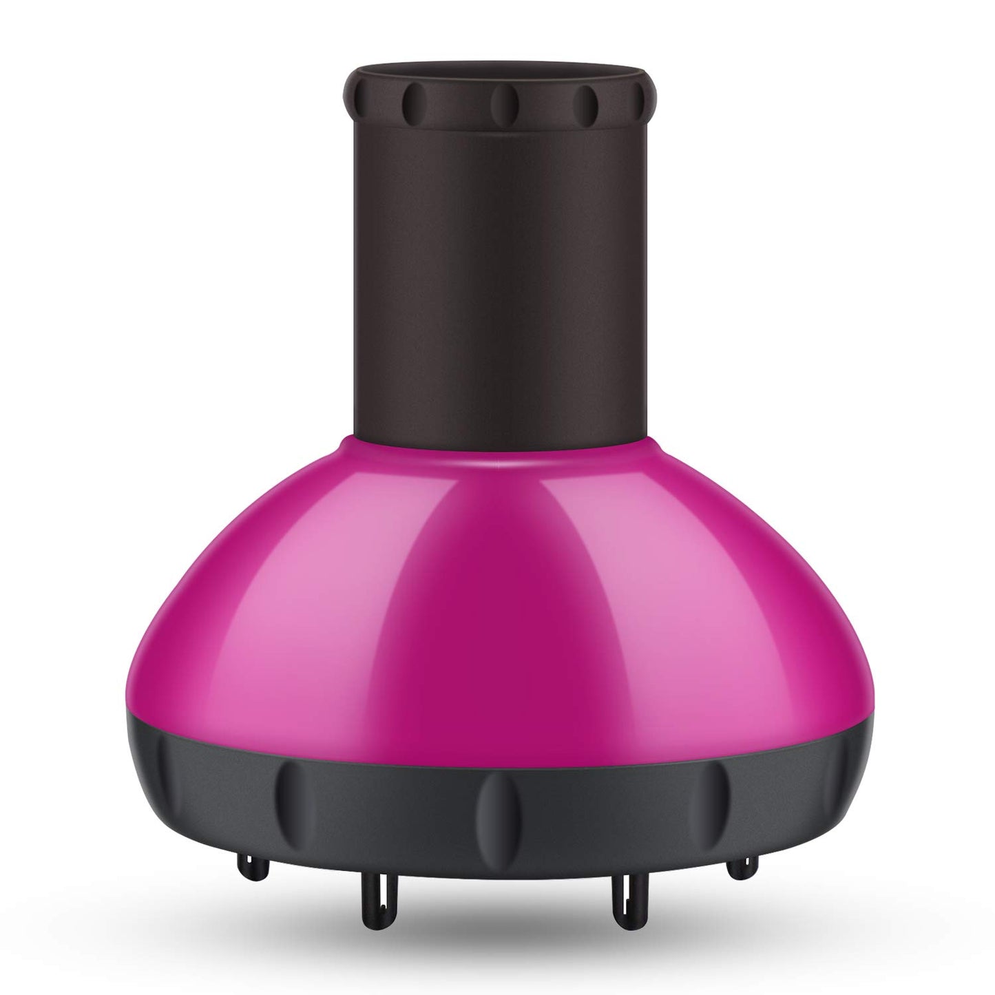 Segbeauty Hair Diffuser Adjustable Air Flow, Professional Deep Bowl Diffuser Attachment for Wavy Natural Thick Curly, Salon Frizz-free Fast Blow Dry Diffuser Attachment with 1.57-1.97in Nozzle (Red)