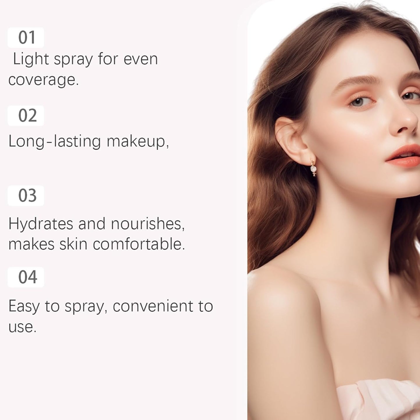 Elaria Sheer Setting Mist Sunscreen SPF 50, Shimmer Body Oil Spray for Face & Body, Lightweight, Non-Greasy, Hydrating Makeup-Friendly Glow Spray for All Skin (1)