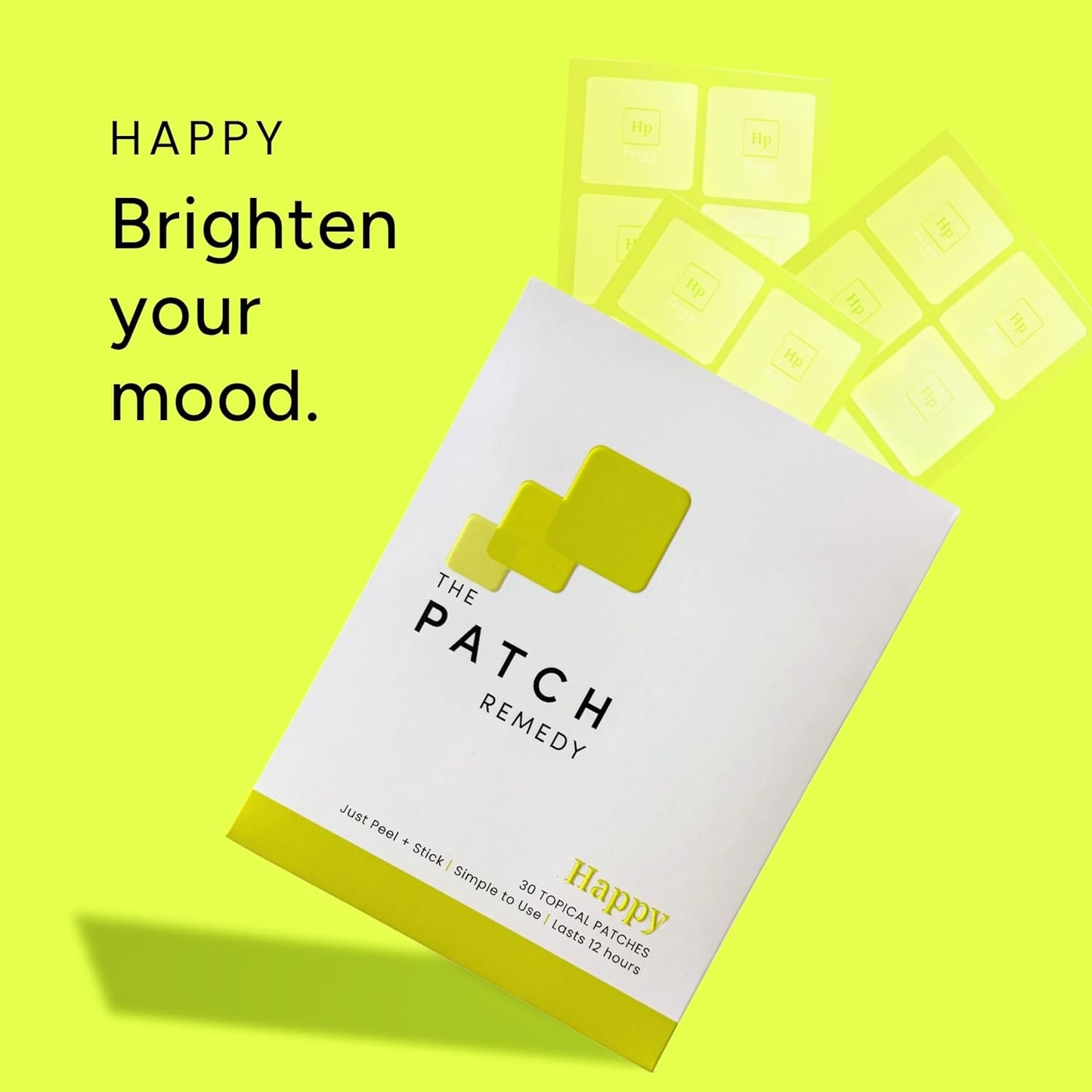 Happy Patch | 5-HTP, L-Theanine, Rhodiola, Inositol, B6, Vitamin D3 | 30 Patches