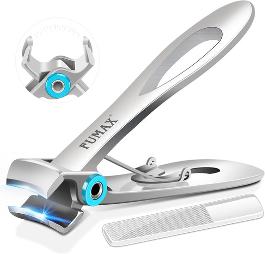 Toenail Clippers for Seniors Thick Toenails, Heavy Duty Nail Clippers for Men with 15mm Wide Jaw Opening, Large Toe Nail Clippers with Long Handle for Thick Nails Gift for Men Dad Him