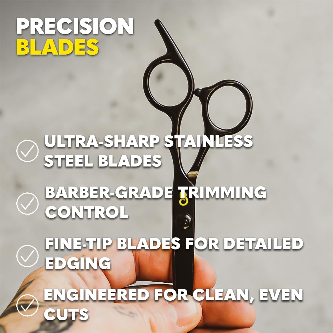 The Beard Club Beard Kit for Men - Grooming & Care Kit - Cedar & Sandalwood Oil, Sandalwood Balm, Boar Bristle Brush, Comb, Trimming Scissors - Dad Gift Set