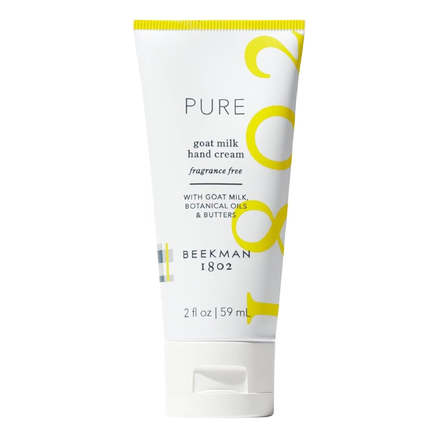 Beekman 1802 Goat Milk Hand Cream - Fragrance Free Hand Lotion For Deeply Hydrating All Skin Types - Lightweight, Non-Greasy & Sensitive Skin Safe - 2 oz - Packaging May Vary