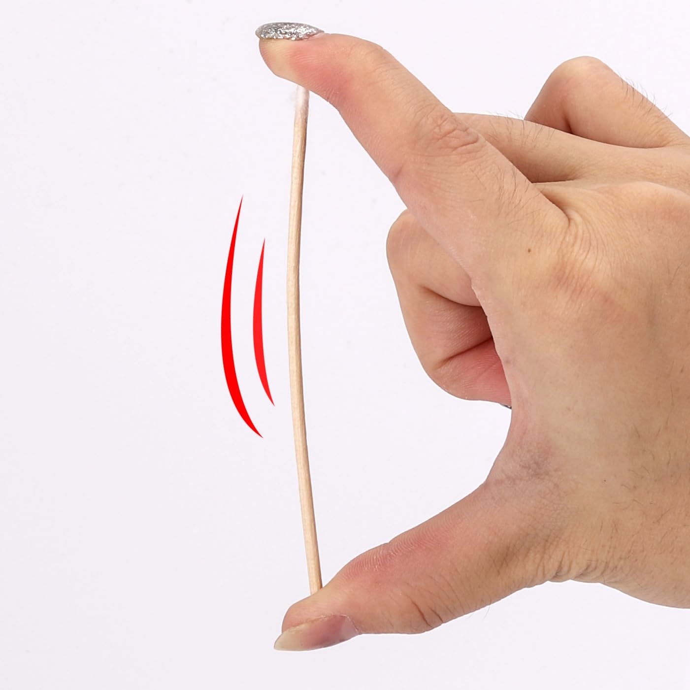 1200 Count Precision Tip Cotton Swab, Pointed Tip Cotton Swabs with Wood Sticks, Microblading Cotton Swabs Micro Swabs Cotton Tipped Applicators - 4 Inch