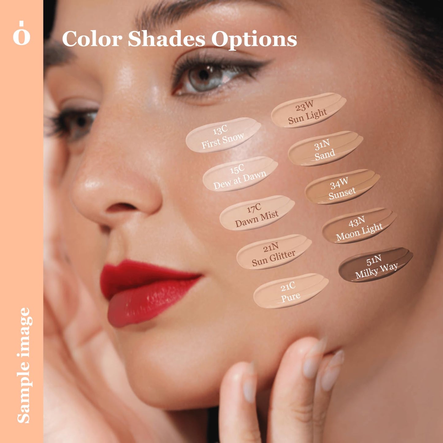 Skin Barrier Glow Cover Cushion, All-day Coverage, Glow Finish, Lightweight, Skincare-Like Texture, Non-cakey Makeup, Korean Cushion Foundation (#13C First Snow, 0.15 oz)