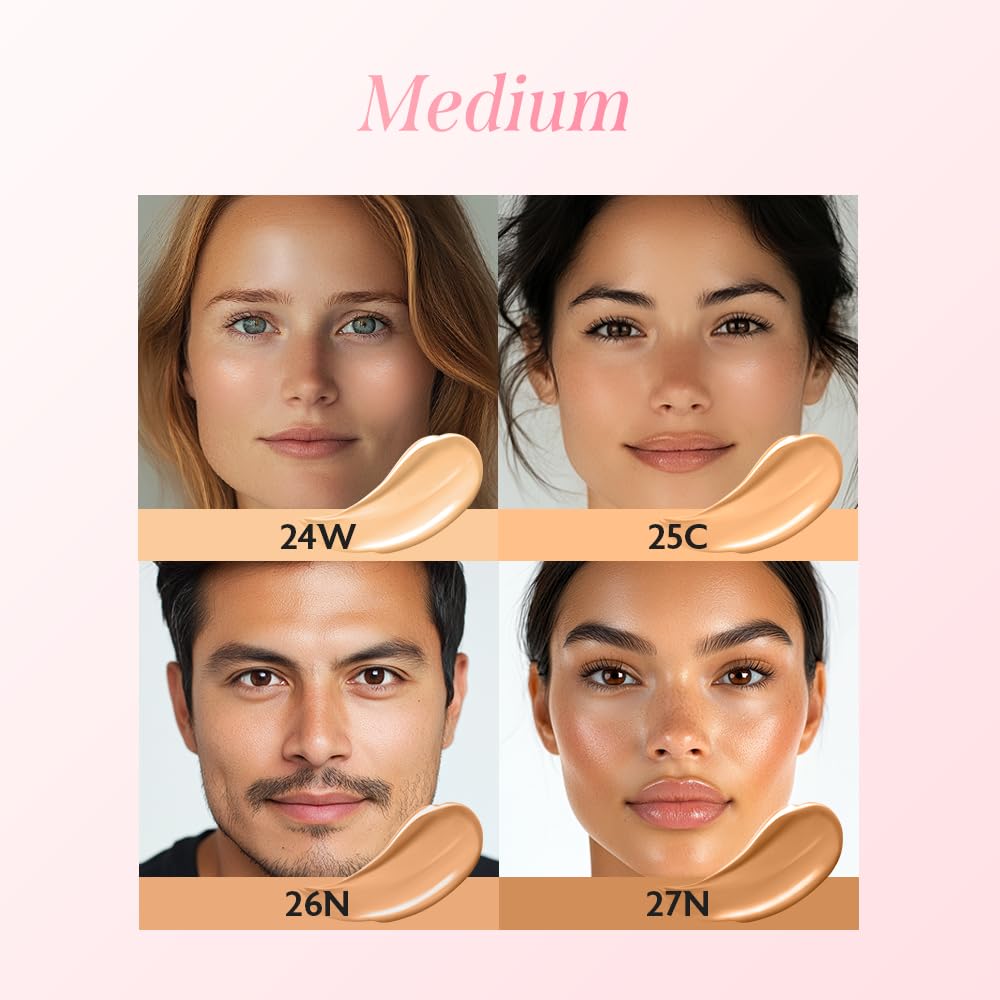 milktouch Cushion Foundation, 24H Flawless Skin, Radiant Shine, No Oxidation, Long-Lasting, Non-Creasing, 60% Hydrating Skincare Infused Korean Foundation, Valentines Gifts (26N Latte)