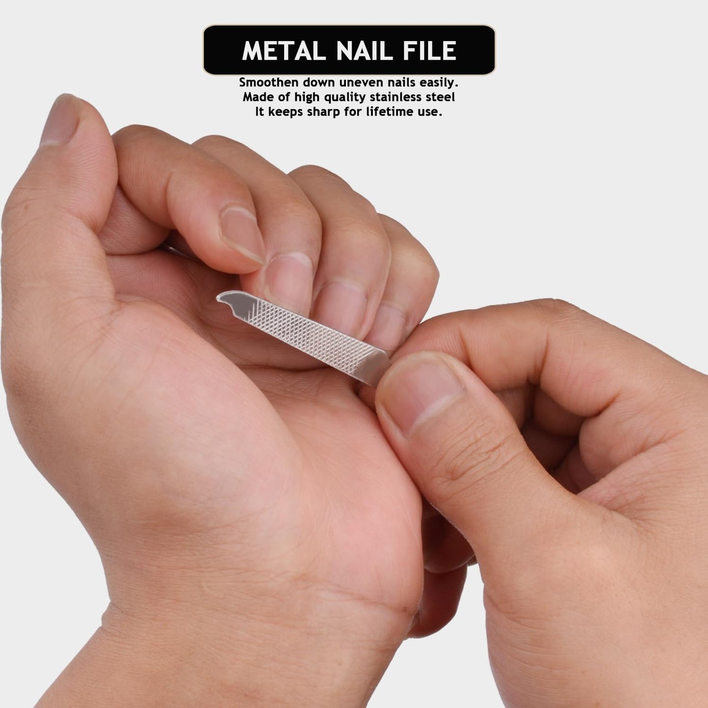 Travel Manicure Set Professional Nail Clipper Kit-5 Pieces Stainless Steel Manicure Kit, Women Men Grooming kit With Nail Care Tools Beauty Scissors Tweezers (Silver Black)