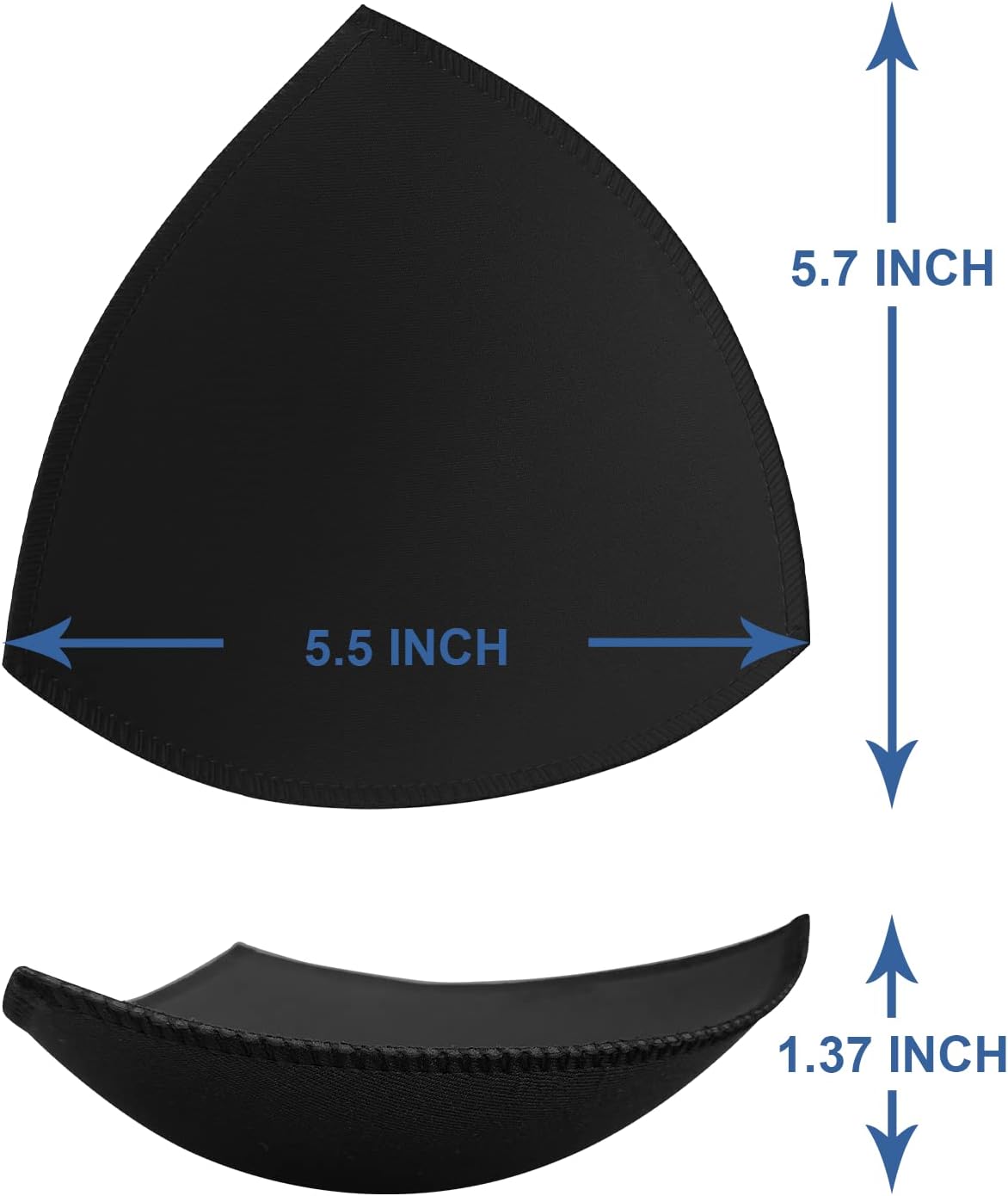 Bra Pad Insert,Removable Sport Bra Cup Triangle Breathable & Reusable Bra Pad for Yoga Bra,Swimsuits,Bikini