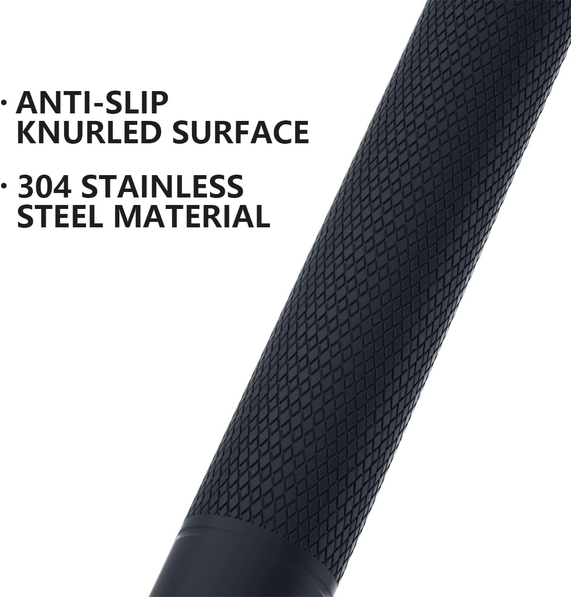 24 Inch Anti Slip Shower Grab Bar Oil Rubbed Black 1.25" Diameter,Munzong Bathroom Grab Bar, Knurled Bathroom Balance Bar,Safety Hand Rail Support Handicap Elderly Senior Assist Bath Handle